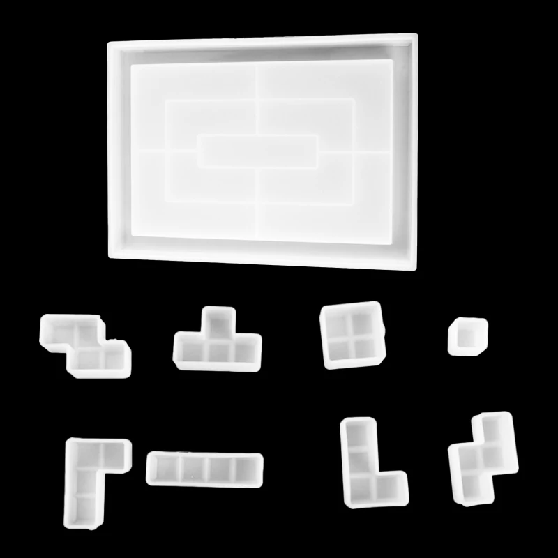 

DIY Russia Square Silicone Mold Cookie Baking Fudge Mold Crystal Epoxy Geometry Cake Decoration Tool Chocolate Fudge Mold Set