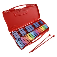 25 notes glockenspiel xylophone percussion rhythm musical educational teaching instrument toy with case 2 mallets for kids baby