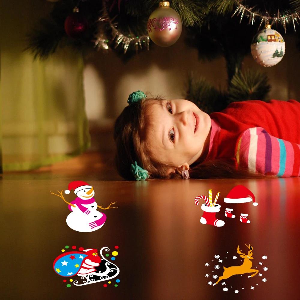 4 узора светодиодный лазерный проектор лампа Снежинка диско свет