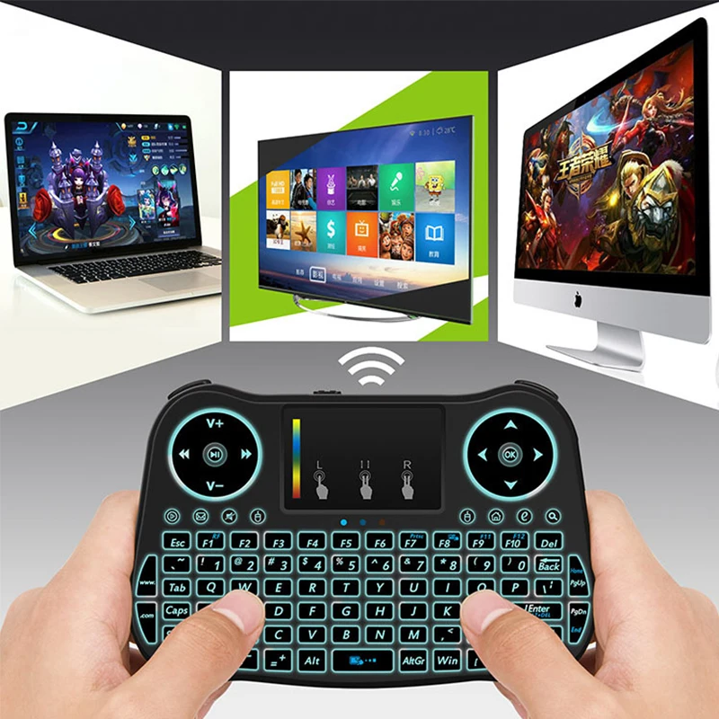 Blacklight 2 4 ГГц RF портативная мини беспроводная клавиатура английская версия с