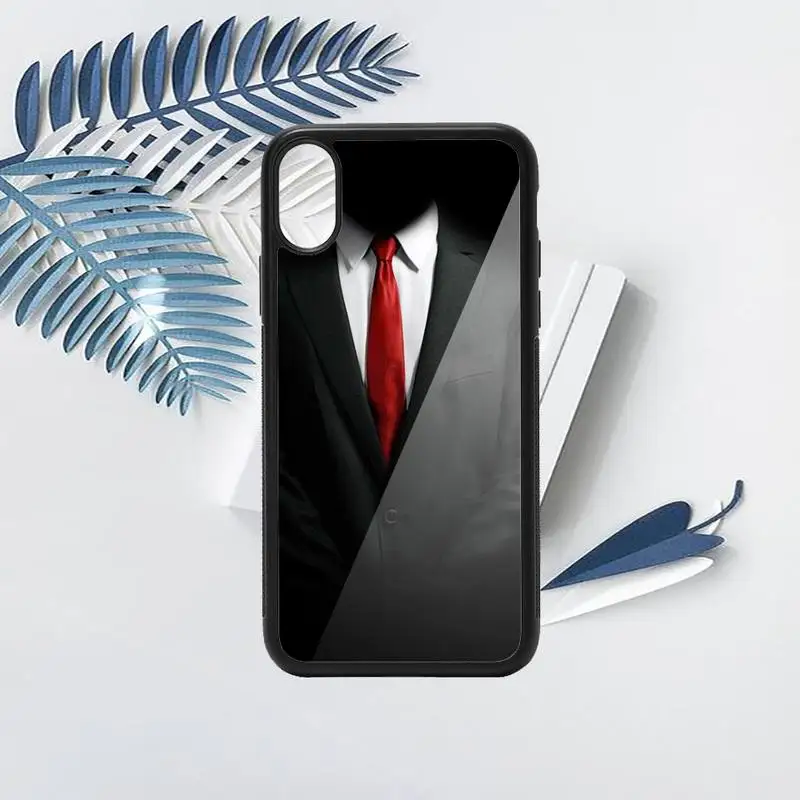 

Man Suit Shirt Tie lion Phone Case PC for iPhone 11 12 pro XS MAX 8 7 6 6S Plus X 5S SE 2020 XR