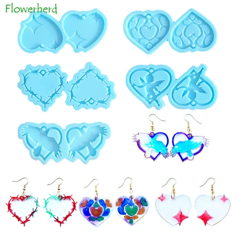 Серьги из серии сделай сам на День святого Валентина любовь ангел силиконовая