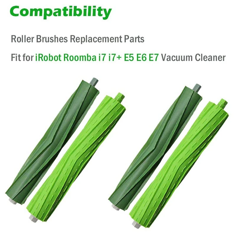 

Roller Brushes Replacement Parts Compatible for IRobot Roomba I7 I7+ E5 E6 E7 Vacuum Cleaner Accessories I Series