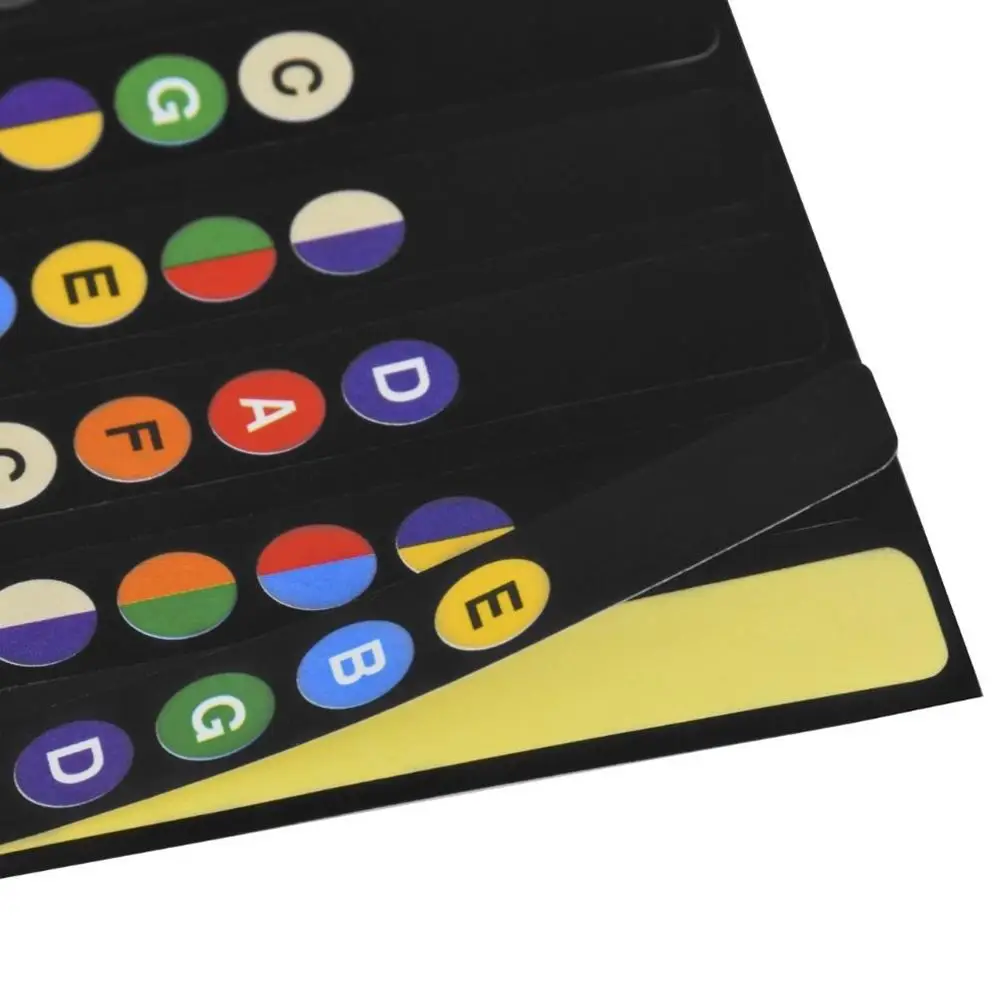 anfänger gitarre griffbrett skala aufkleber praxis hinweis griffbrett aufkleber etiketten elektrische guitarra zubehör 1 blatt free global s