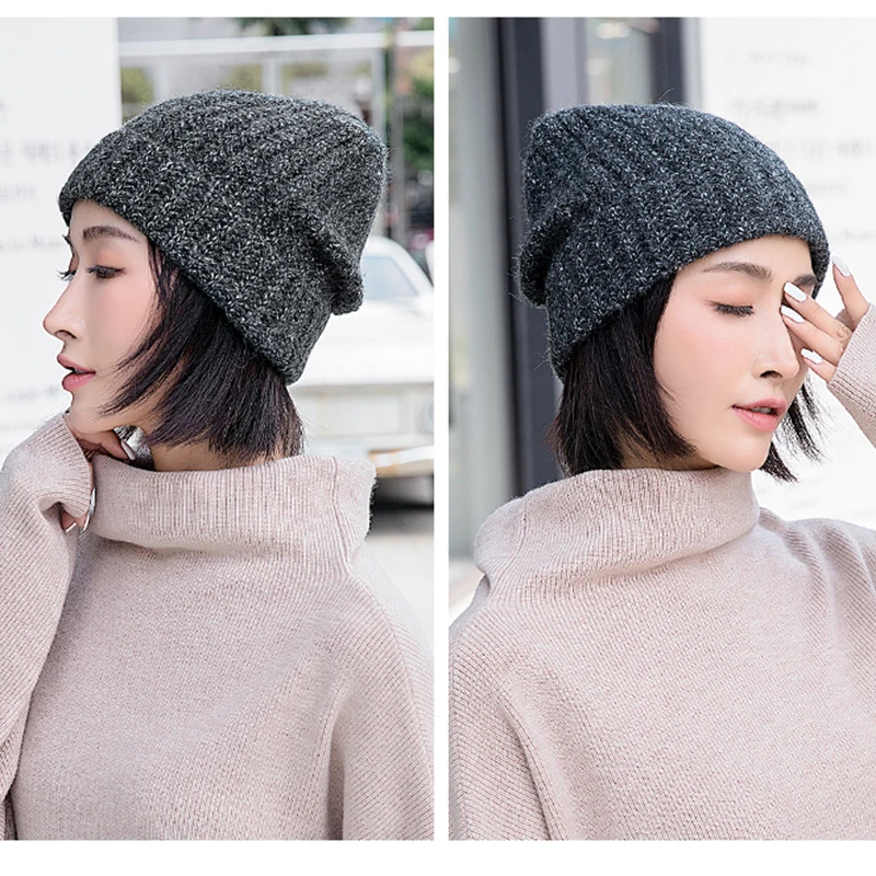 Женская кашемировая шапка VISROVER 8 цветов вязаная смешанных теплая в