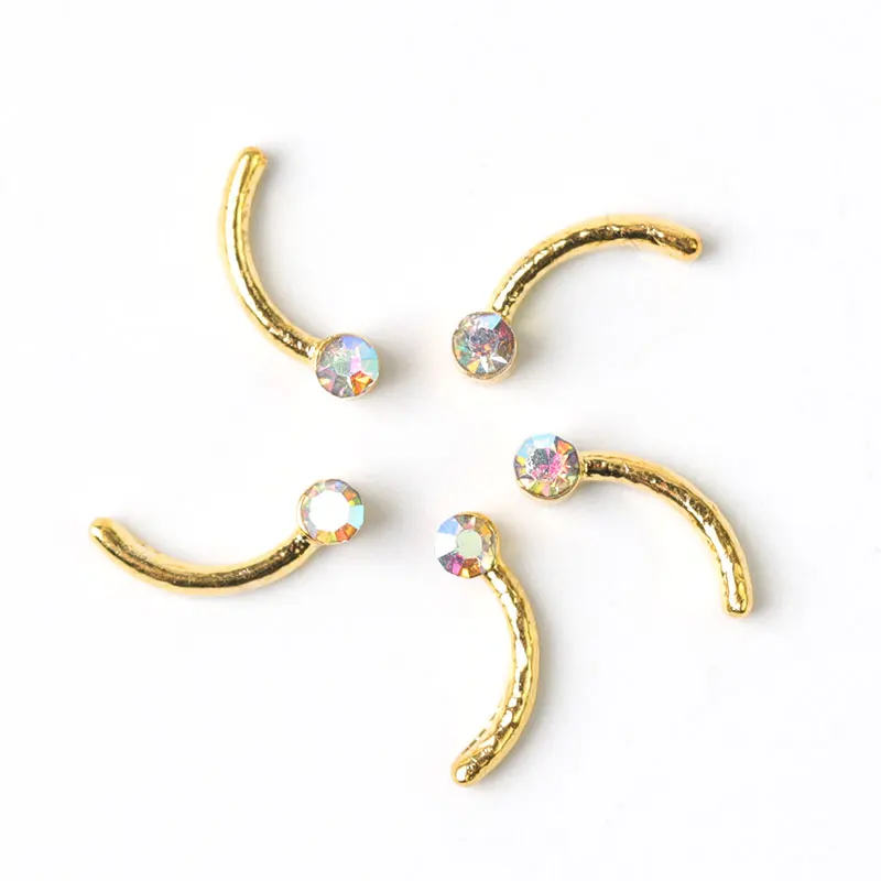 

10 pieces 3D Nail Art Decorations Metal Sequins Rhinestones Nails Charms Nail accessories For Manicure Decor