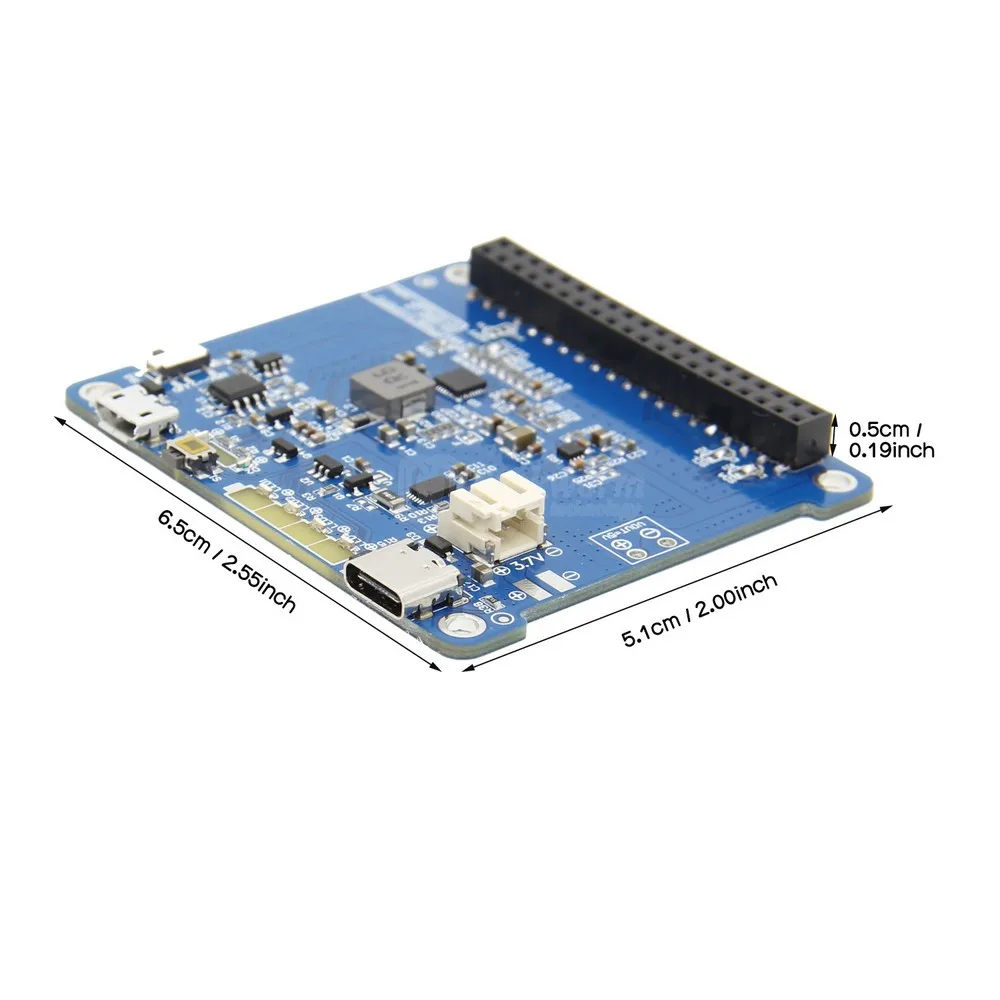 Raspberry Pi 4 Модель B/3B+/3B UPS HAT 2 с тип-c, литий-ионный аккумулятор источник питания плата расширения(без батареи