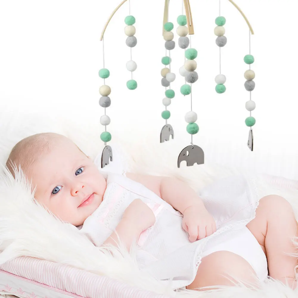 Children's Room Decorative Bed Ins Nordic Home Furnishing Rainbow Hair Ball Cloud Five-Star Wind Chime Bell | Игрушки и хобби