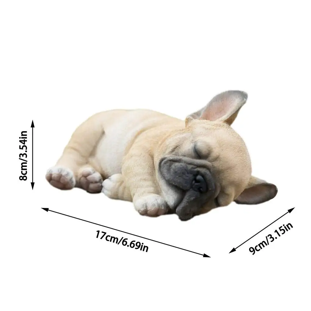 

Lying Dog Sleeping Puppy Statue Sculpture Outdoor Garden Resin Decor Resin Garden Ornament Figurines Home Decoration