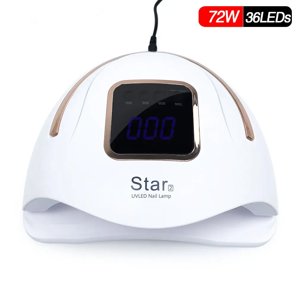 Светодиодная УФ-лампа для сушки ногтей 72 Вт 36 шт. светодиодная лампа s маникюра