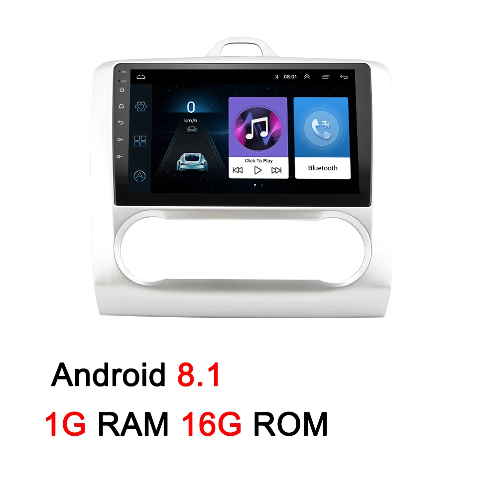 MTK8227 Android 8.1 Navivox 2 Din Android 8,1/9,0 Автомобильный мультимедийный gps навигатор для Ford Focus 2 3 2004-2011 Exi MT с WiFi Автомобильный DVD Радио стерео - Цвет: MTK8227 Android 8.1