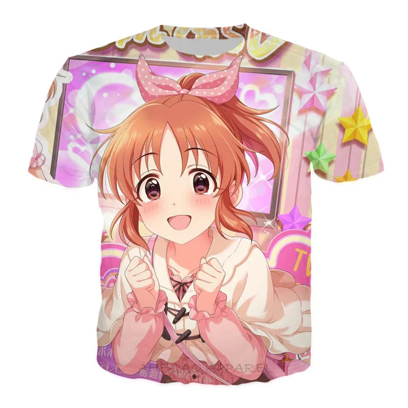 Повседневная футболка для девочек с аниме Kawaii забавная летняя футболка с короткими рукавами хипстер хип хоп Уличная Harajuku студенческие классические топы 90s