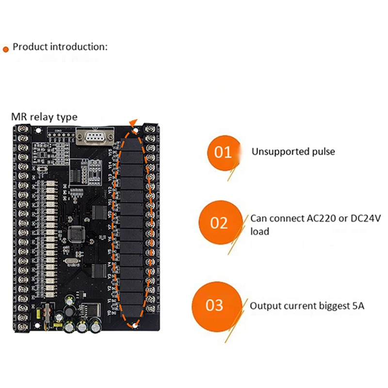 PLC промышленная плата управления FX1N 30MR прямая загрузка монитор программируемый
