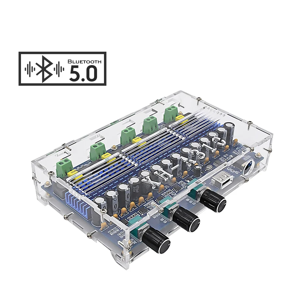 Плата усилителя AIYIMA TPA3116D2 Bluetooth 5 0 50 Вт * 2 + 100 4-канальный усилитель сабвуфера звука