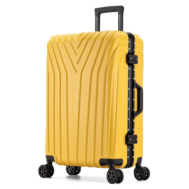 New fashion trolley luggage spinner carry on travel suitcase password universal wheel valise boarding case luxury suitcase