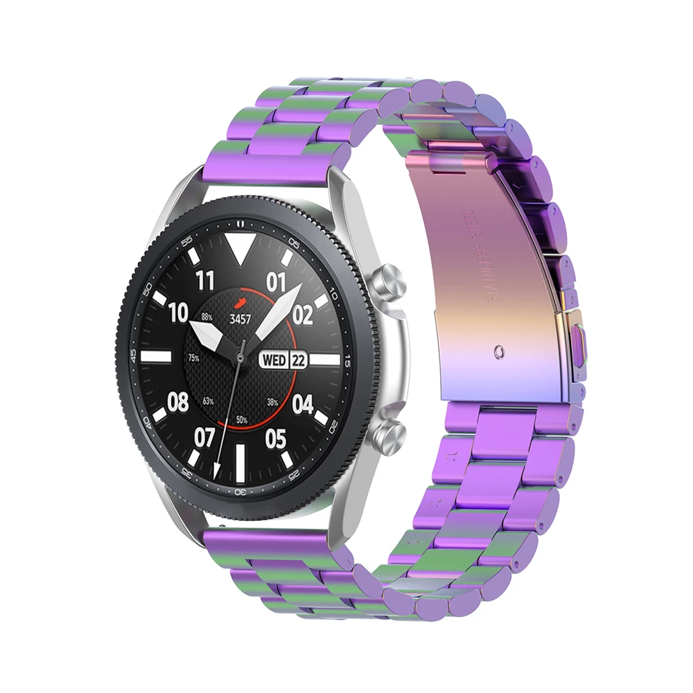 Браслет унисекс из нержавеющей стали с тремя бусинами браслет для смарт-часов