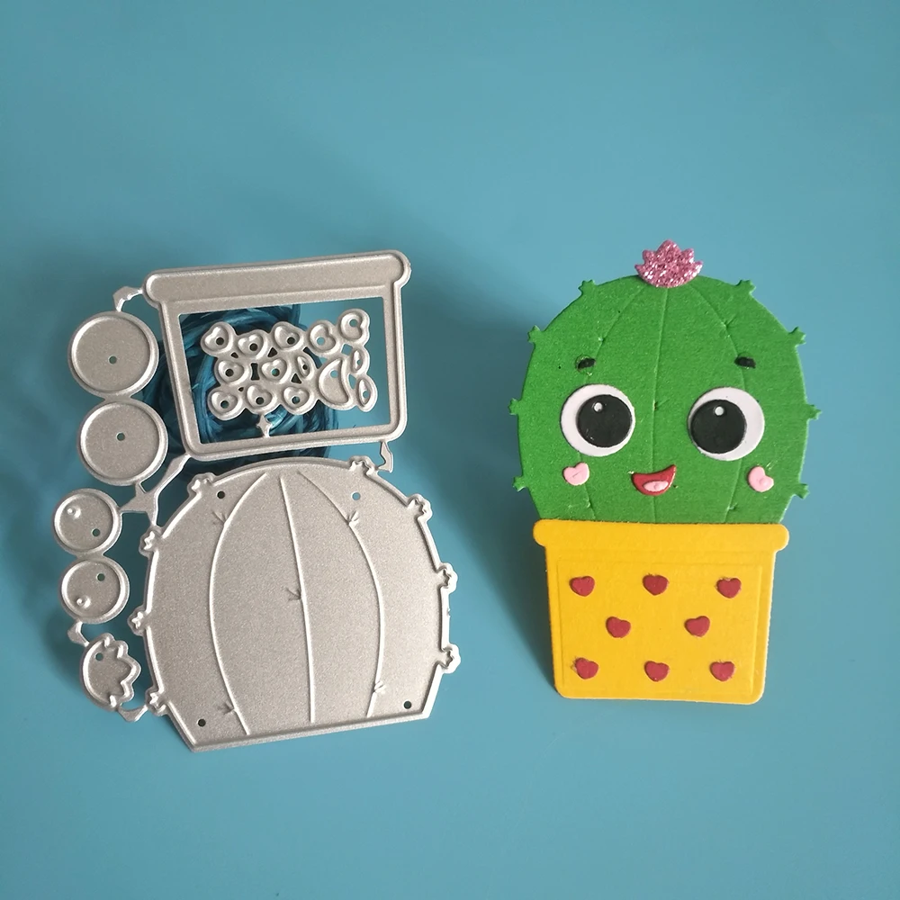 Новый Изысканный кактус бонсай металлические Вырубные штампы Сделай Сам