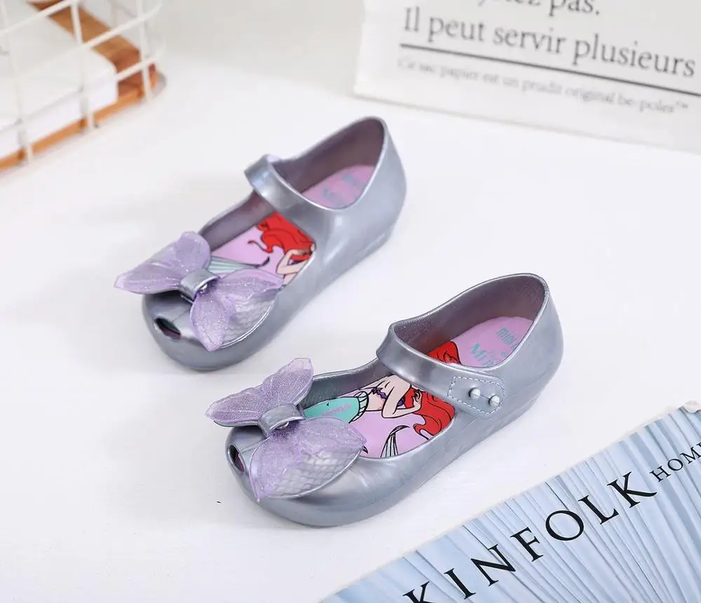 Mini Melissa/новый стиль Обувь для маленьких девочек Рождественская обувь Подарок
