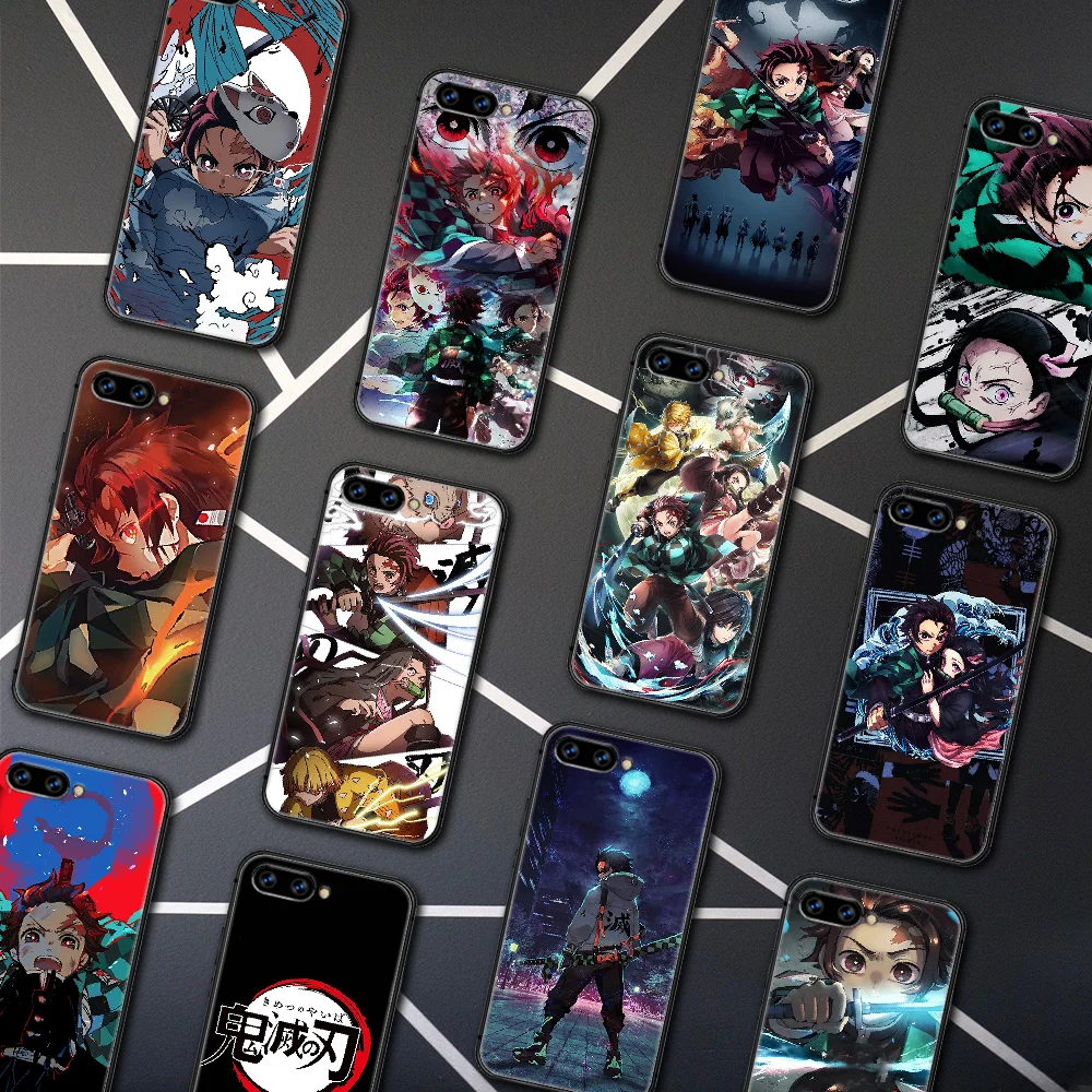 

Anime Demon Slayer Phone Case Cover Hull For HUAWEI Honor 6A 7A 8 8A 8S 8x 9 9x 9A 9C 10 10i 20 Lite Pro black Waterproof