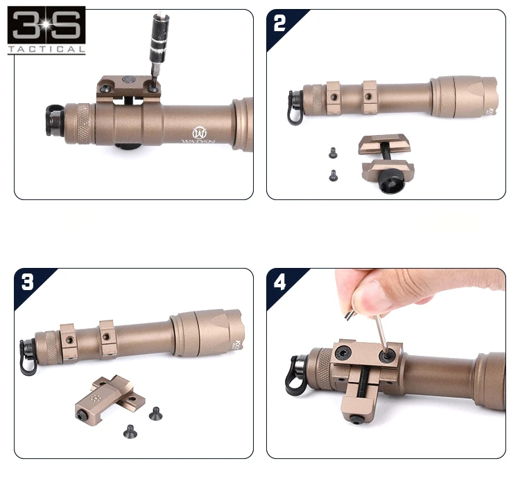 Для Surefir M600B M600C M600U M600DF ARI SA KA боковое тактическое крепление для светсветильник
