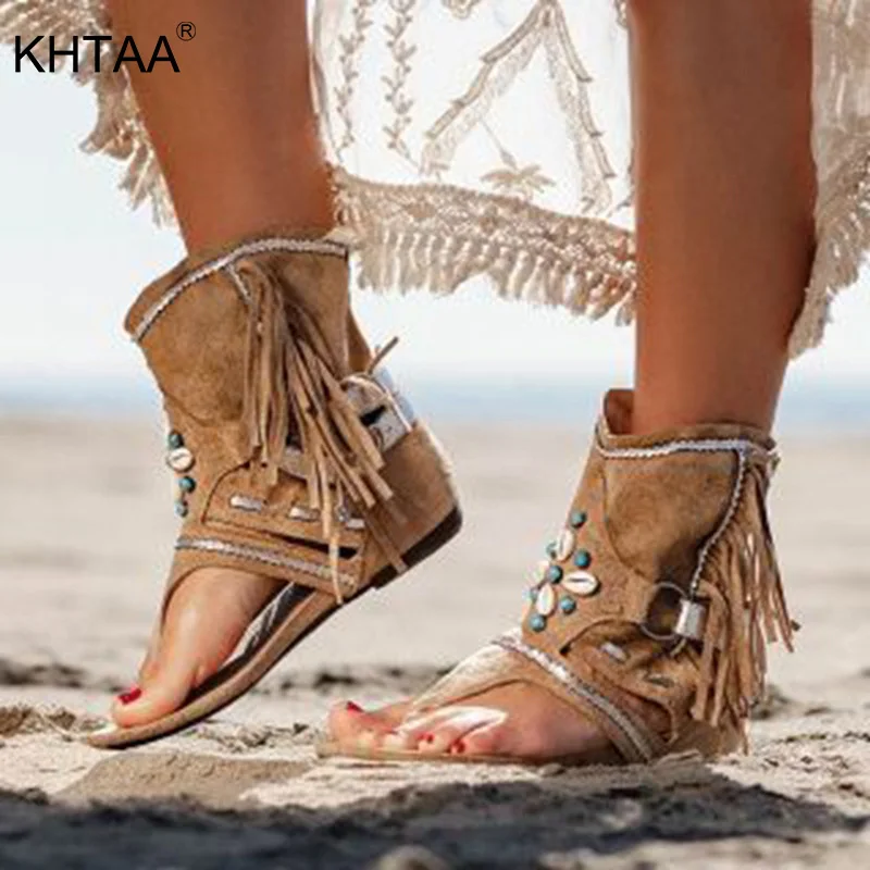 Женские сандалии с открытым носком в стиле ретро Пикантные винтажные гладиаторы