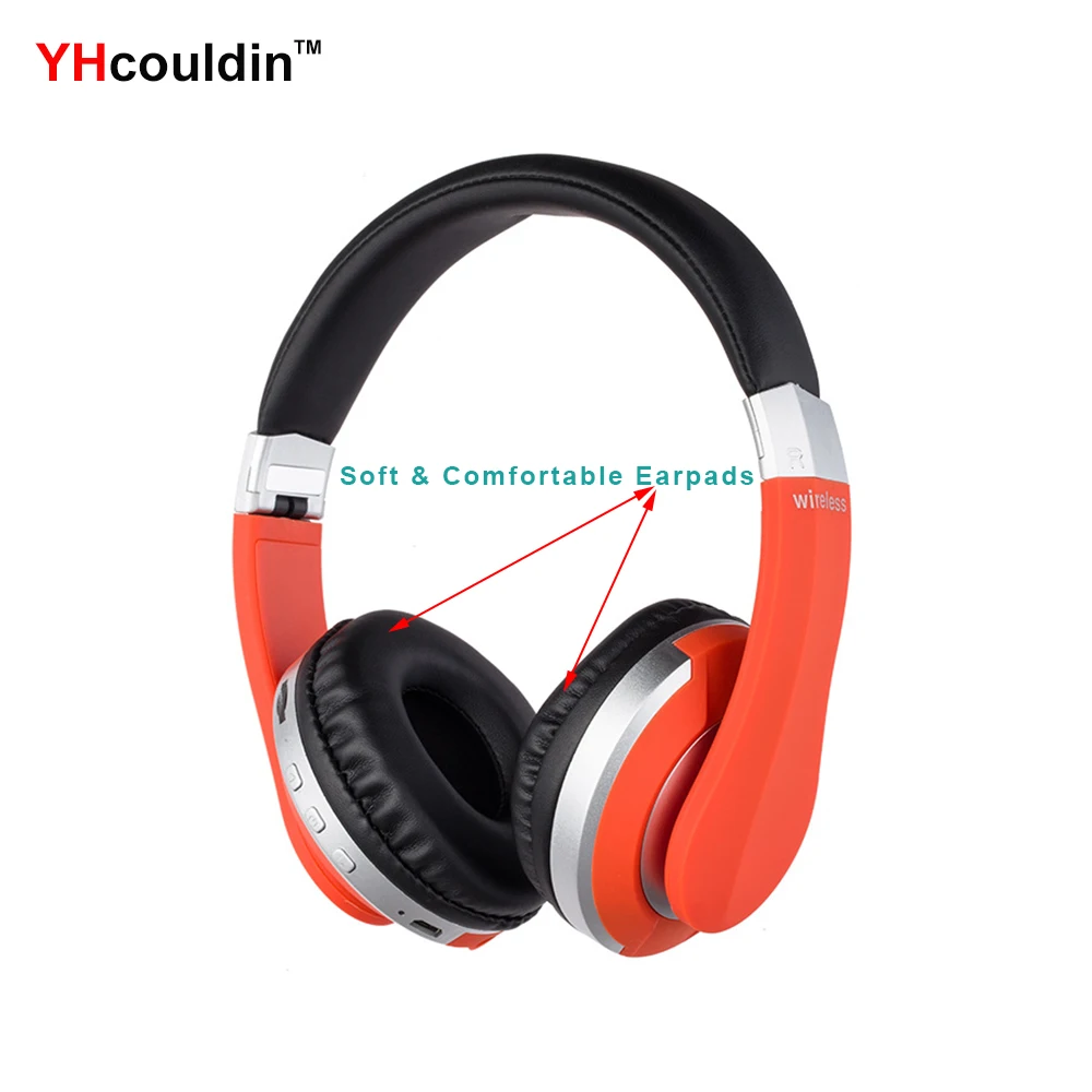 Беспроводные наушники Bluetooth 5,0 наушники с микрофоном слот для sd-карты шумоподавление супер бас для телефона PC tv PS4