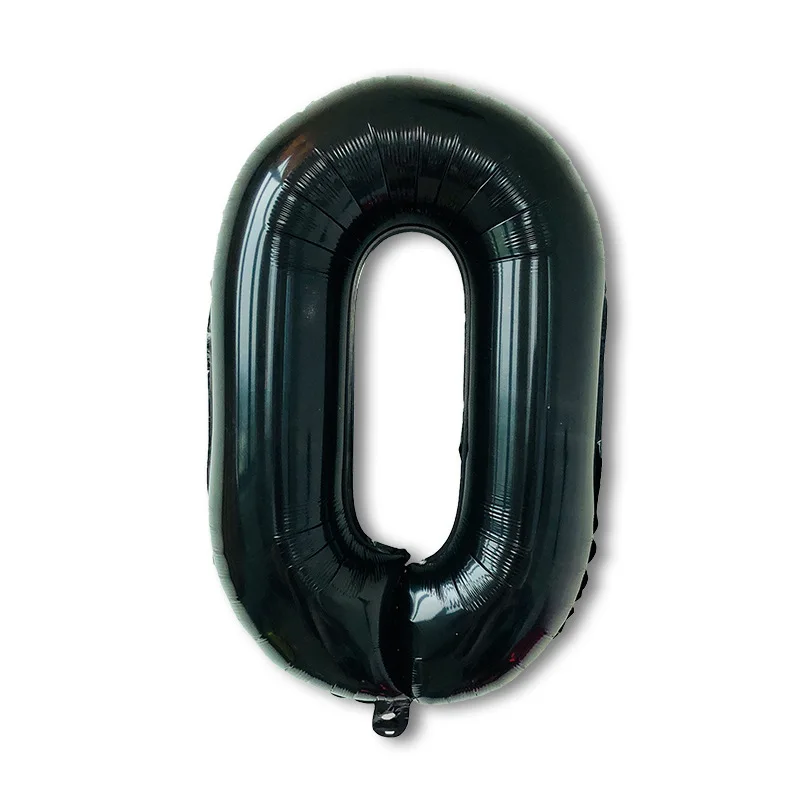1 шт. 16 дюймов черные большой размер фольга гелиевые шары для дня рождения