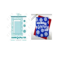 a7 snowflake frame arrival new metal cutting dies scrapbook diary decoration embossing template diy greeting card handmade
