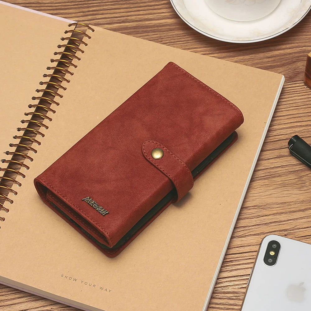 Huawei p30 Чехол-кошелек Премиум кожаный кошелек на молнии съемный магнитный