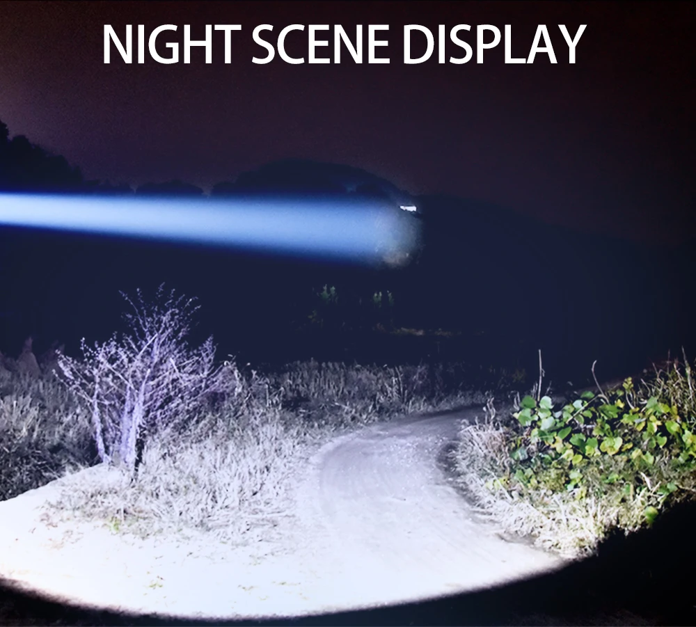 Super Bright LED Flashlight Barbecue light Portable Spotlight searchlight USB Rechargeable torch led working light camping light