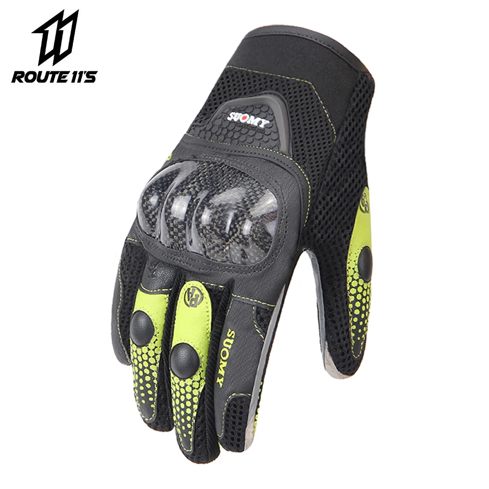 Мотоциклетные Перчатки SUOMY дышащие унисекс перчатки на весь палец модные уличные