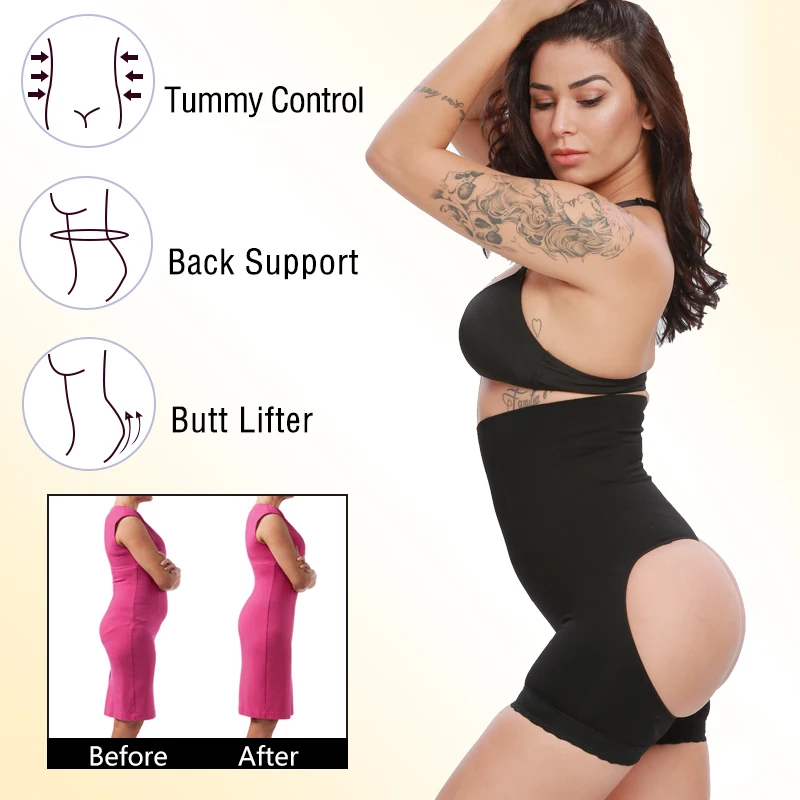 Velssut Tummy Control Panties Women Slimming Underwear Sexy Butt Lifter Panty Slim Body Shaper High Waist Trainer Shapewear