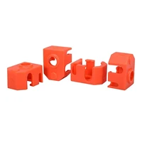 4pcs silicone sock heater block cover 3d printer parts for phaetus dragon hotend extruder heater block protect hotend