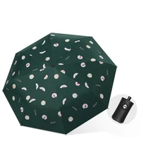 2022 new automatic folding umbrella safe and reliable one button operation sunscreen rainproof uv proof easy to carry
