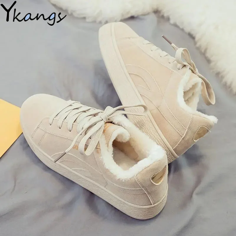 

Женские парусиновые кроссовки, с низким верхом, с бархатной подкладкой, зимние, для отдыха, на плоской подошве