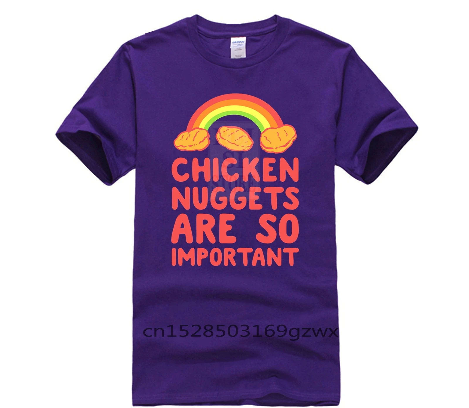 

100% Cotton fashion 2019 trend T shirt Fashion Men s Chicken Nuggets Are So Important Tee Men's Cool Short Sleeve T Shirt