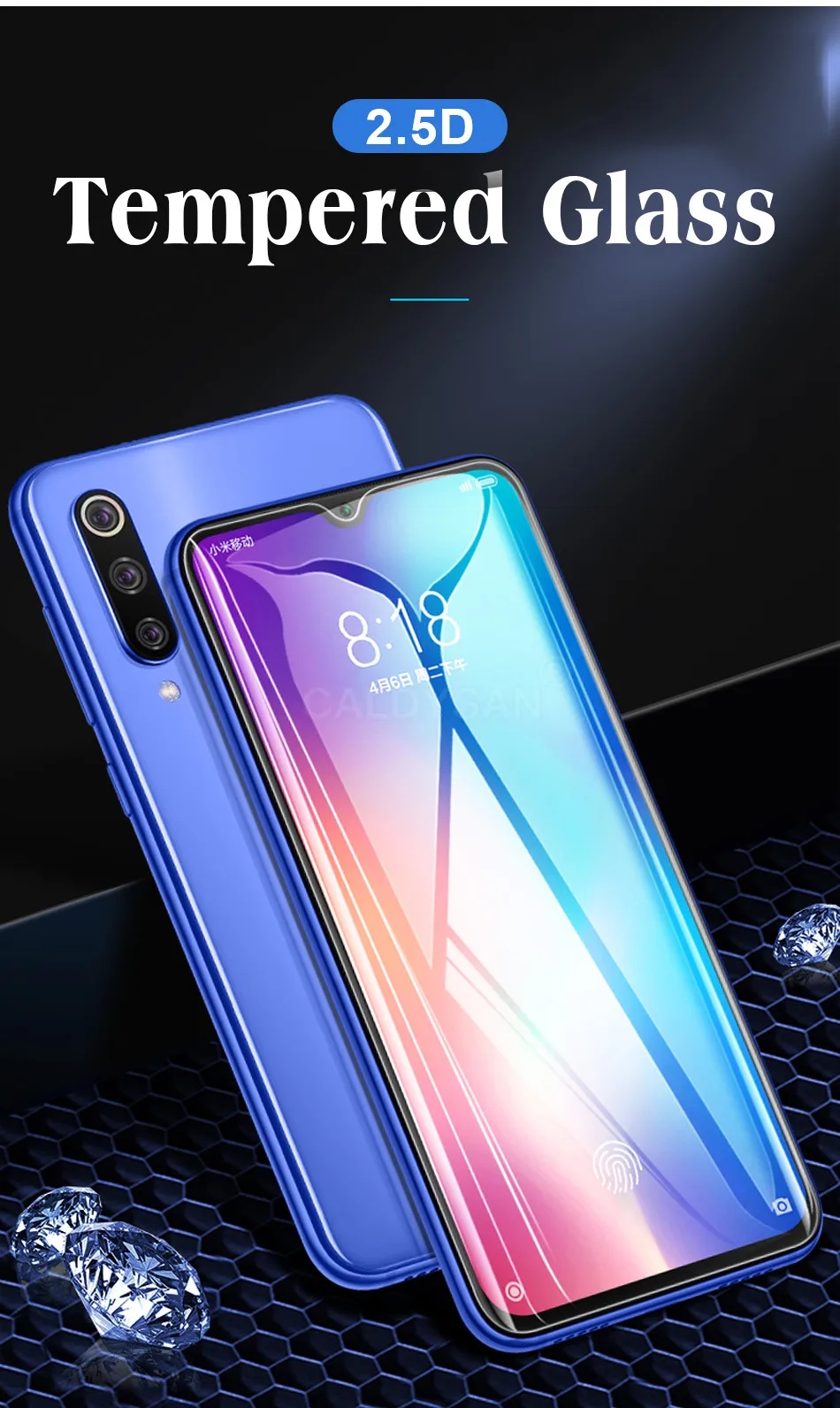 3 шт полная защитная пленка из закаленного стекла для Xiaomi 8 9 SE Lite A1 A2 9T Pro CC9 CC9E Pocophone F1 Защитная пленка для экрана