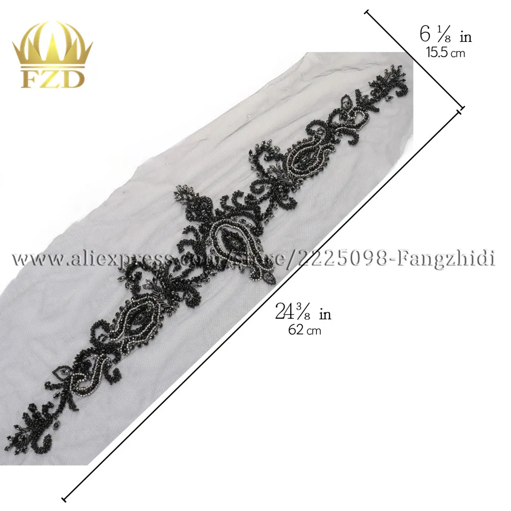 1 шт. ручная работа шитье на кристаллах с бусинами патчи аппликацией отделка