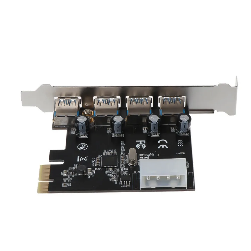4 порта PCI-E к USB 3,0 концентратор PCI Express адаптер карты расширения 5 Гбит/с скорость для настольных компьютеров компоненты бренд