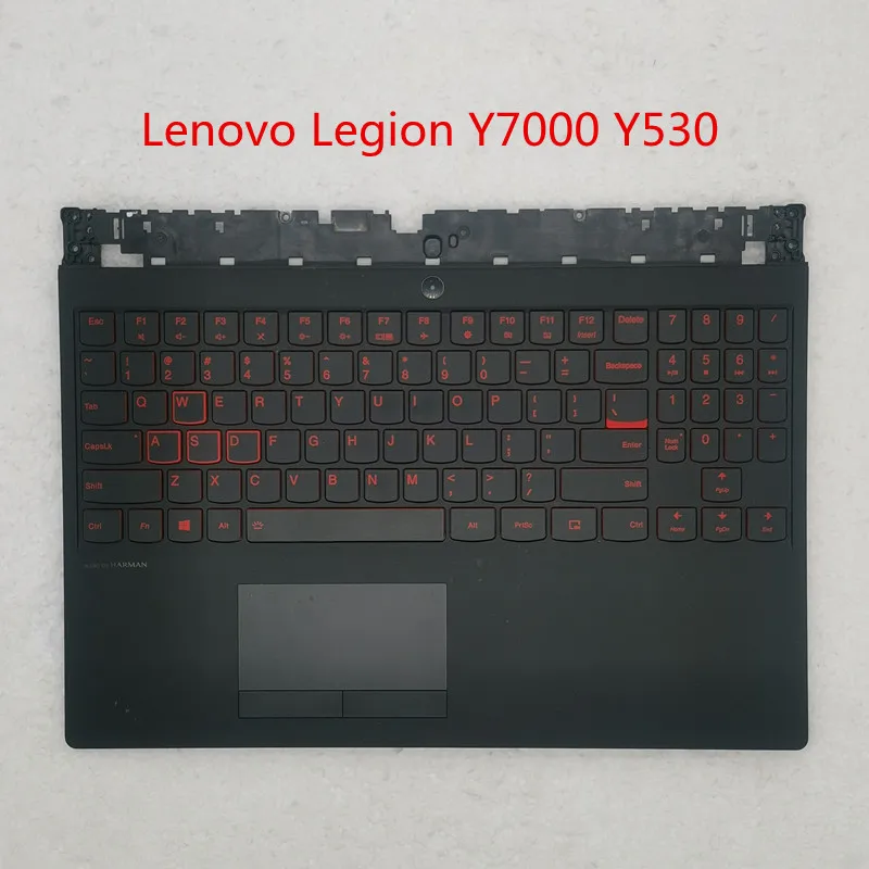 95% новая американская клавиатура с подсветкой для Lenovo Legion Y530 Y7000 US Верхняя панель