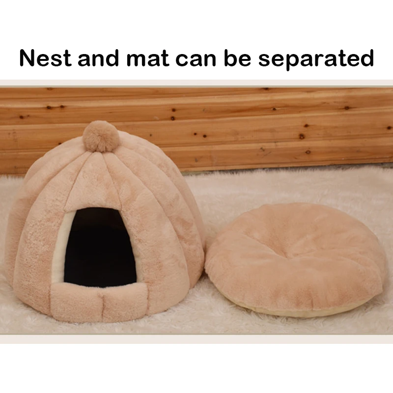 Petshy плюшевые теплые гнездо для домашних животных диван кровать собаки кошка