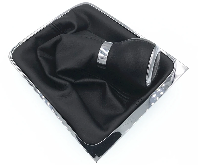Free Shipping 6 Speed Car Styling Gear Shift Knob With Gaiter Boot Cover Frame HZTWFC-13.16 For VW Passat B6 2005-2011 | Автомобили и