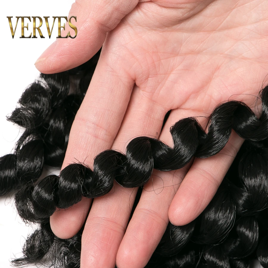 VERVES вязаные крючком волосы для наращивания Jumpy Wand curl 8 inch Ombre плетеные Jamaican Bounce Curl