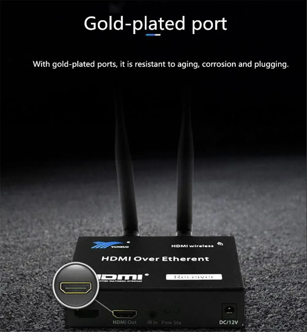 HDMI беспроводной удлинитель, 200 м беспроводной WiFi приемник передатчика HDMI 2,4 ГГц/5G 1080P с ИК-пультом дистанционного HDMI удлинитель для DVR, DVD