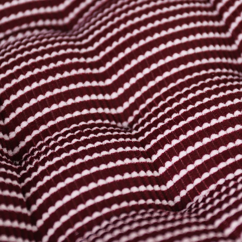 

40x40cm Stripe Crystal velvet Cushion Thick Warm Tatami Chair Pads Office Stool Mat Car Driver Seat Home Decor Sitting Pillow
