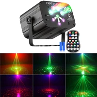 8 holes 128 patterns led laser project light colorful uv effect dj lights usb rechargable flashing lights for party wedding