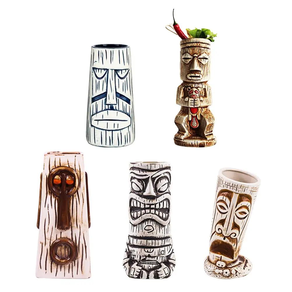 Стильная креативная Гавайская чашка Tiki Коктейльная стеклянная пивная кружка