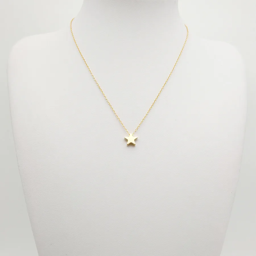 Модное ожерелье-чокер со звездой женское ювелирное изделие чокер золотое