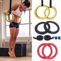 professional gymnastic ring pull up gym ring with adjustable strap workout for home gym crossfit body strength muscle training
