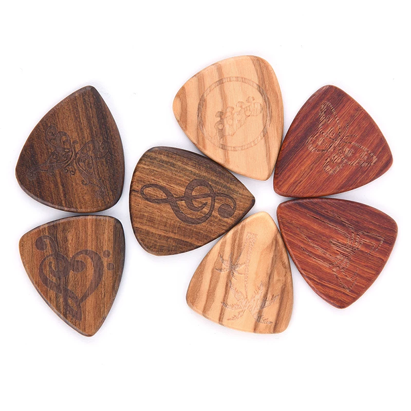 1 шт. новинка медиаторы для гитары из массива дерева 0 46 мм музыкальных